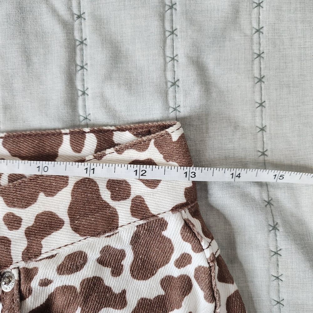 Minga London Brown And White Cow Print Pants — image 4 of 7